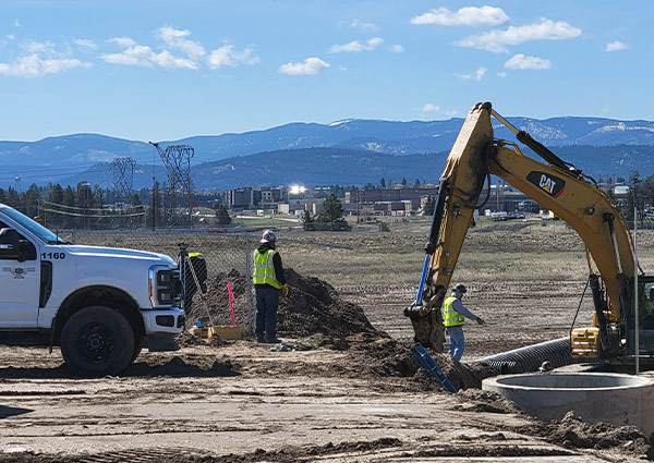 Asphalt production in the Flathead Valley Montana