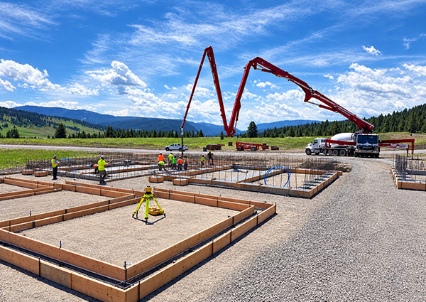 LHC ready-mix concrete delivery serving Big Sky Montana
